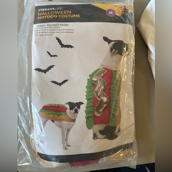 New in Package Vibrant Life Hotdog Dog Costume Clothing Size  Medium - Picture 1 of 3